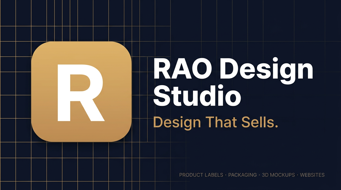 Labels Rao Ugi RAO Design Studio | Product Labels, 3D Mockups, Packaging & Web Design